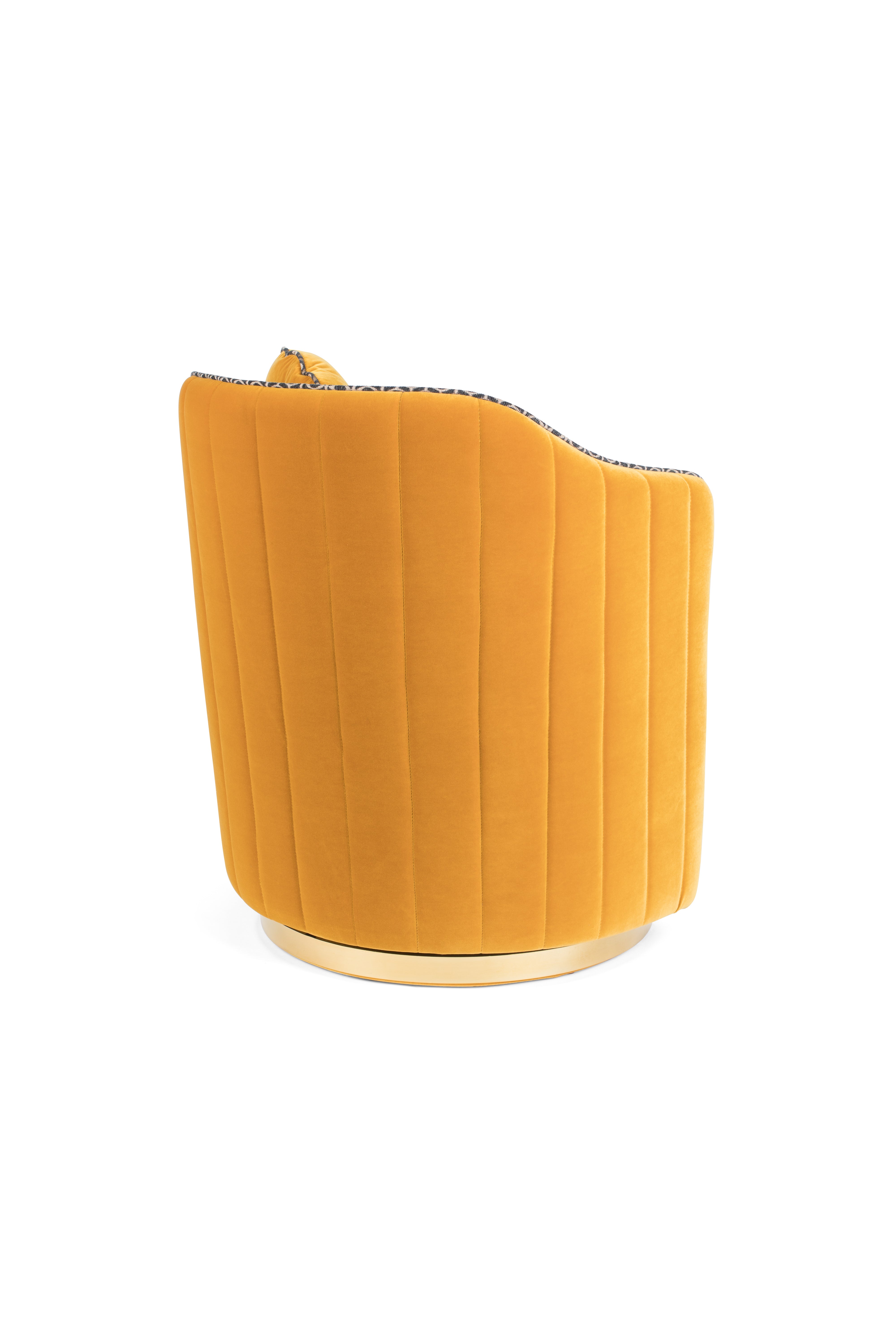 Bold Monkey Sassy Granny Ochre Yellow Armchair